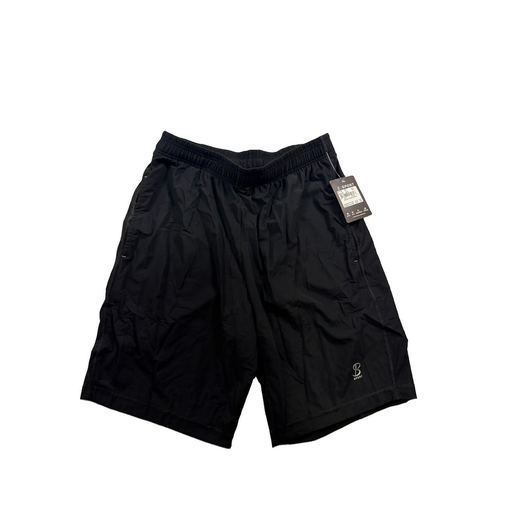 Men's SOFIBELLA 9" Game Short Medium Black Tennis Golf Pickleball NWT